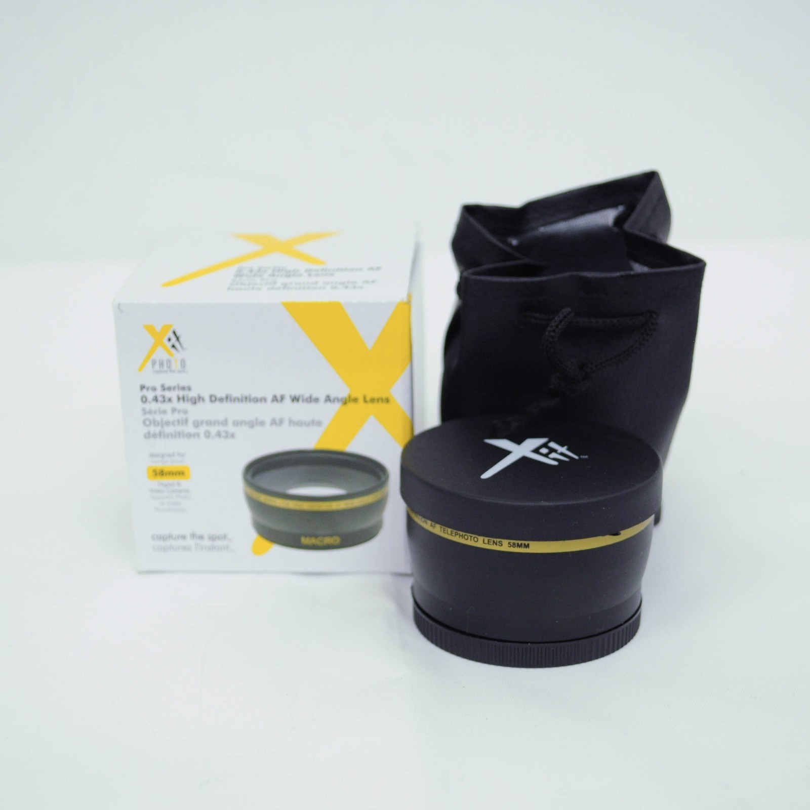 NEW in Box X It Photo Pro Series 0.43x High Definition AF Wide Angle Lens