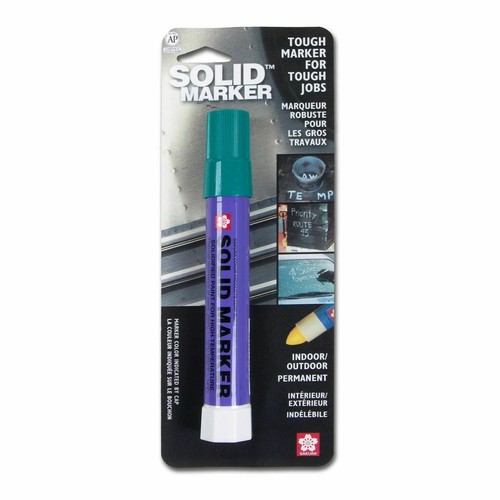 46584 Sakura Solidified Solid Paint Marker, Green, Bullet Ti