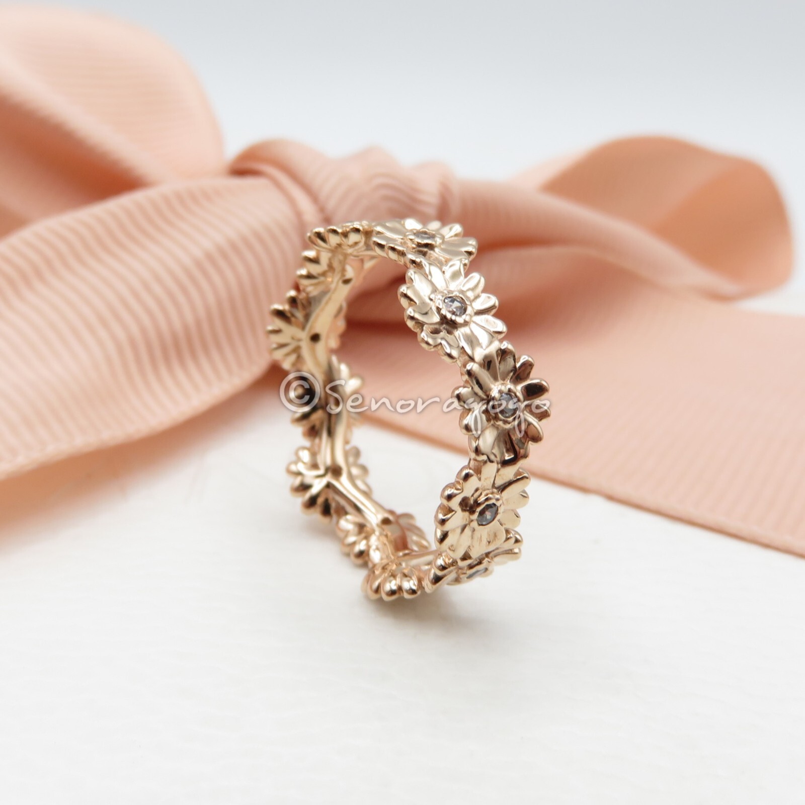 New PANDORA Rose Gold Sparkling Daisy Flower Crown Ring New PANDORA Rose Gold Sparkling Daisy Flower Crown Ring