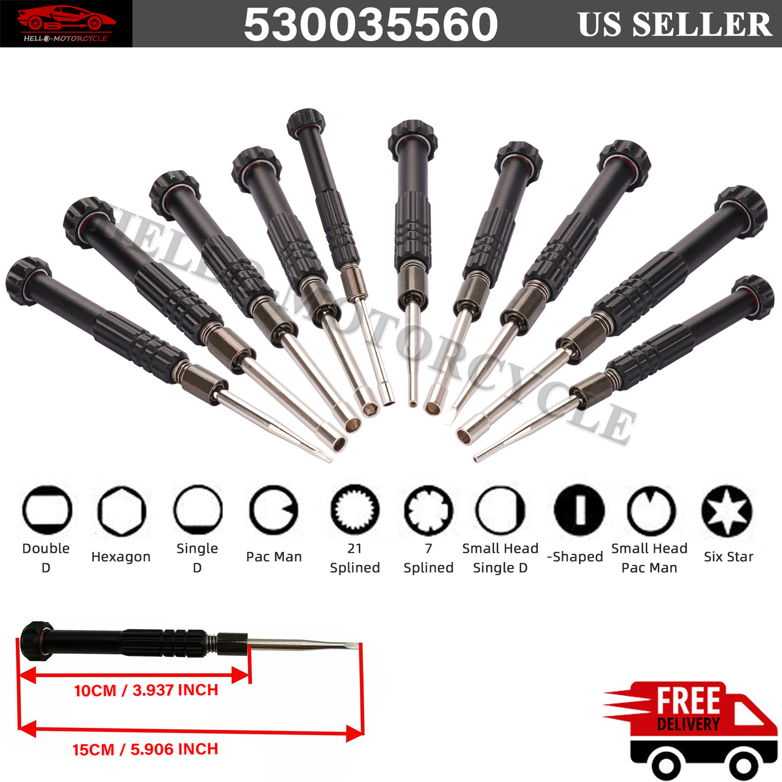 10 Pcs Carburetor Adjustment Tool Screwdriver Kit