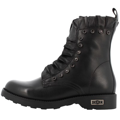 Pre-owned Cult A24us Women's Combat Boots Clw320200 Zappelin 3202 Mid W