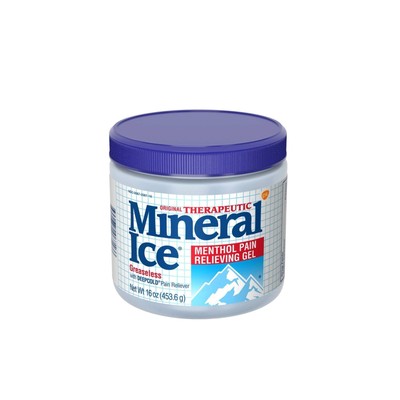 Mineral Ice Therapeutic Pain Relieving Gel, 16 Ounce Jar