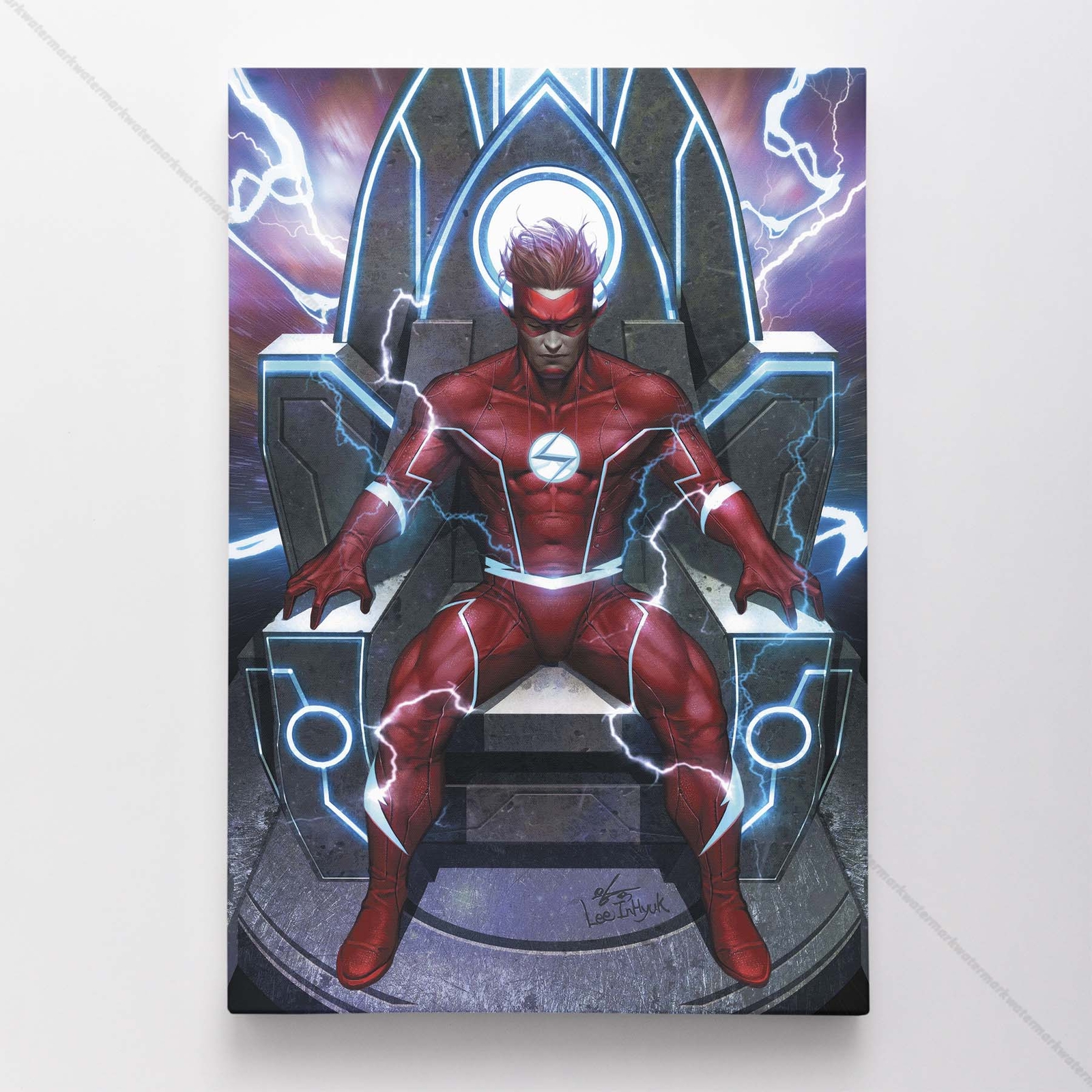 Flash Poster Canvas DC Justice League Comic Book Cover Art Print #109