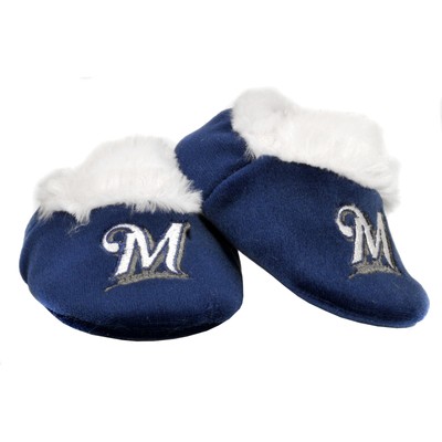Детские тапочки-пинетки с логотипом Milwaukee Brewers