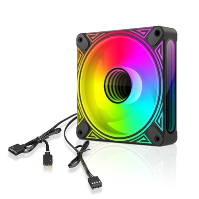 12cm Case Fan 5v Argb Quick Cooling High Speed Desktop Cpu Cooling Fan Universal