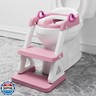 Potty Training Seat with Step Stool Ladder for Kids and Toddler,Wiifo Sturdy Potty Ladder with Soft Padded Cushion for Toddler Boys and Girls(Pink) 2025 New Version