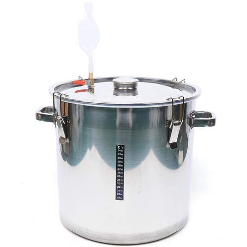 36L Edelstahl Fermenter Fass Wein Bier Fass Lagerung Fass Home