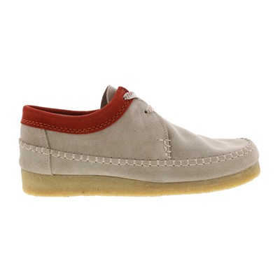 

Clarks Weaver 26168628 Мужские серые замшевые оксфорды на шнуровке повседневная обувь, Серый, Clarks Weaver