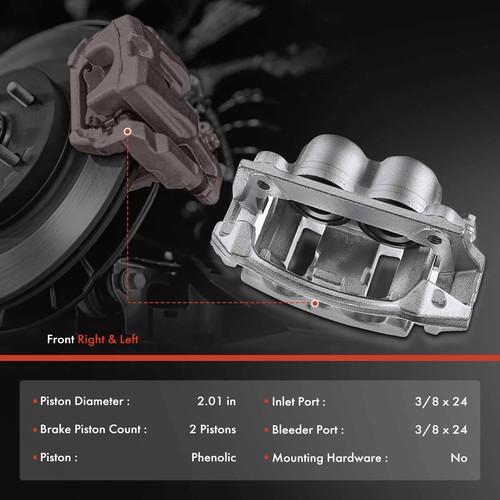 2x Brake Calipers for Ford F-150 1999-2003 F-150 Heritage Front Left & Right
