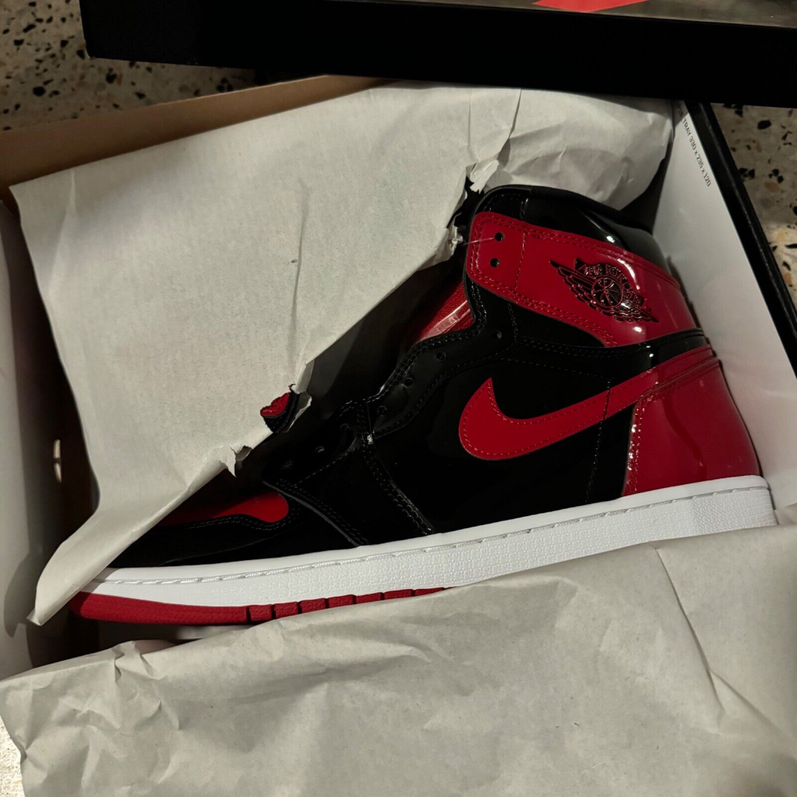 NIKE Air Jordan 1 Retro High OG Patent Bred 555088-063 SIZE NIKE Air Jordan 1 Retro High OG Patent Bred 555088-063 SIZE