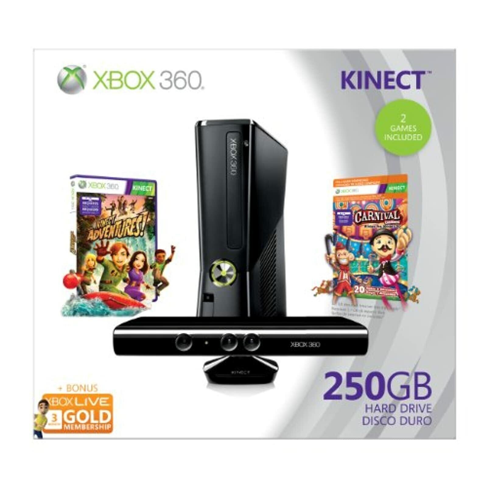 Microsoft Xbox360 XBOX 360 250GB + KINE… Amazon.com: Xbox 360 250GB + Kinect (S7G-00037) : Video Games