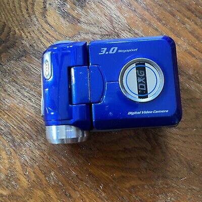 DXG 305V 5 in 1 Mini Digital Video Camera 3.0 MP Blue, Tested, No SD Card