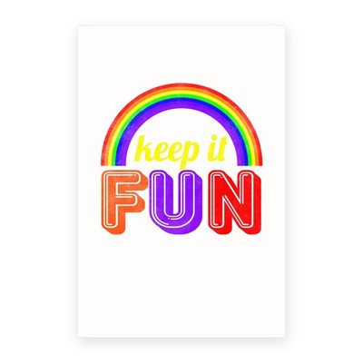 DistinctInk Greeting Card - Keep It Fun - Rainbow