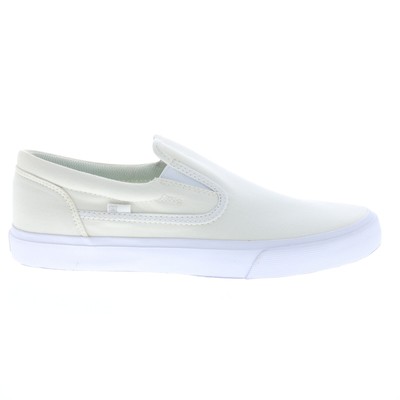 

DC Trase Slip-On TX ADYS300602-WW0 Мужские белые парусиновые кроссовки для скейтбординга, Белый, DC Trase Slip-On TX