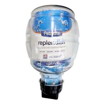 Petmate Replendish Gravity Waterer Replacement Jug 1/2 Gallon No Filter Included