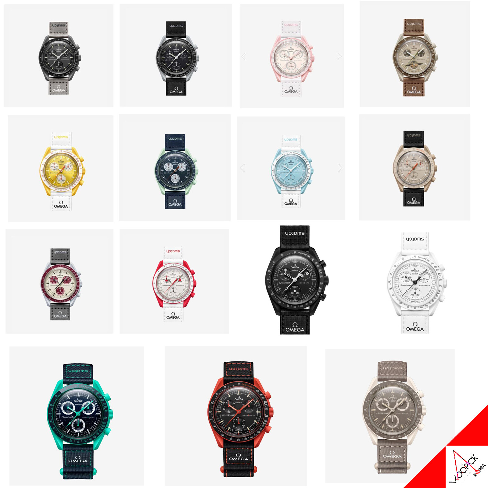 SWATCH x OMEGA MOONSWATCH/SNOOPY/ON EARTH BIOCERAMIC SWATCH x OMEGA MOONSWATCH/SNOOPY/ON EARTH BIOCERAMIC