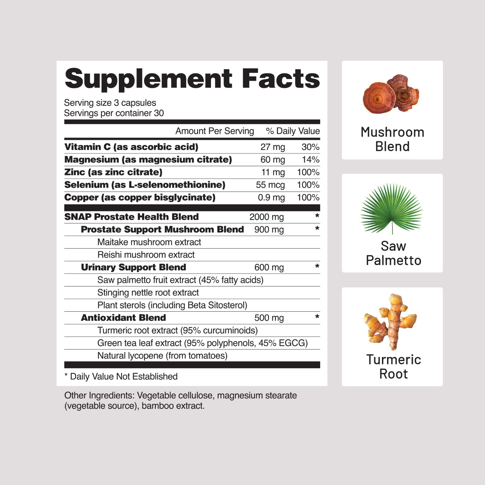 Nitric Oxide Booster - L-Arginine, L-Citrulline 1500mg + Prostate Health Bundle 