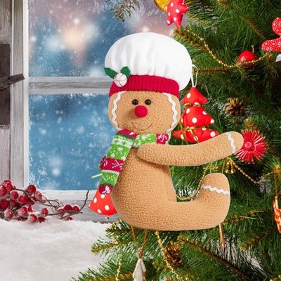 Gingerbread Man Tree Topper Decorative Funny Modern Gingerbread Hugger Decor
