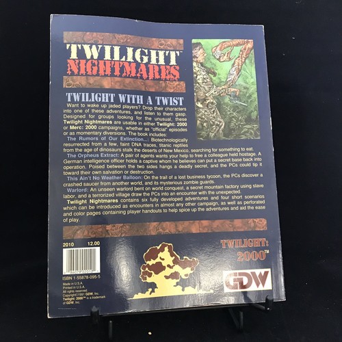 Twilight Nightmares Second Addition Number #2010 GDW Role Playing 1991