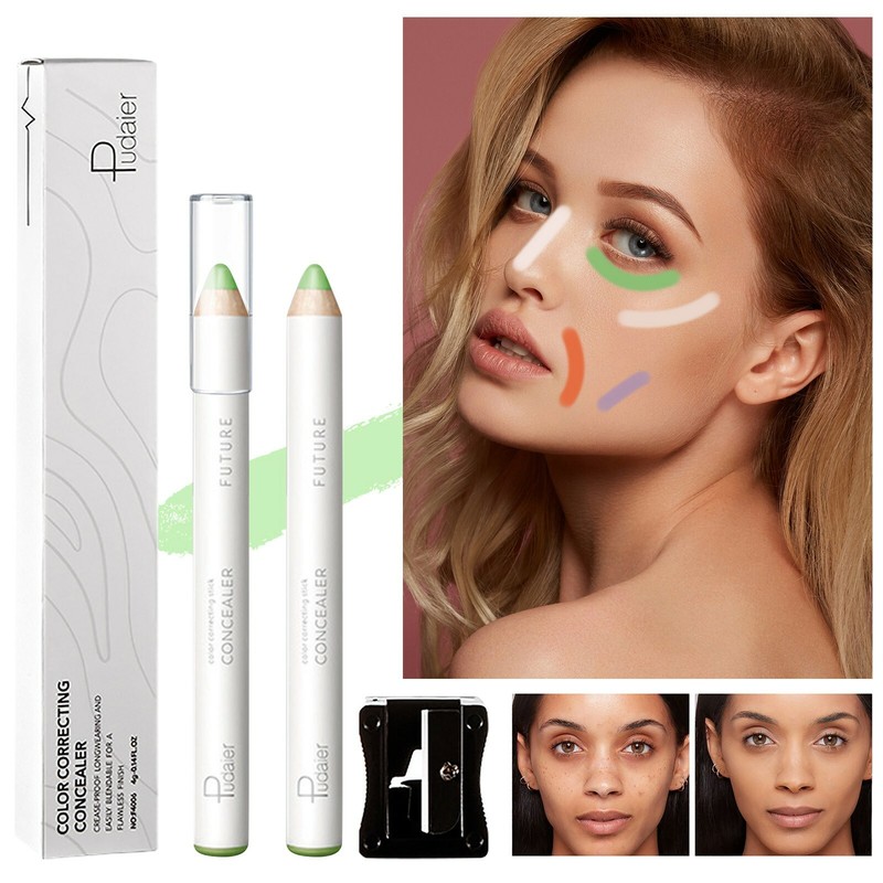 Concealer Pen Highlighter Stick Face Dark Circles Acne Spots Seamless Concealer