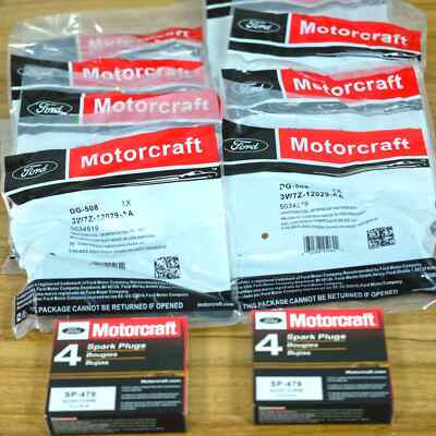 8Set OEM Motorcraft Ignition Coil DG508 &Spark Plug SP479 For Ford F150 4.6 5.4L