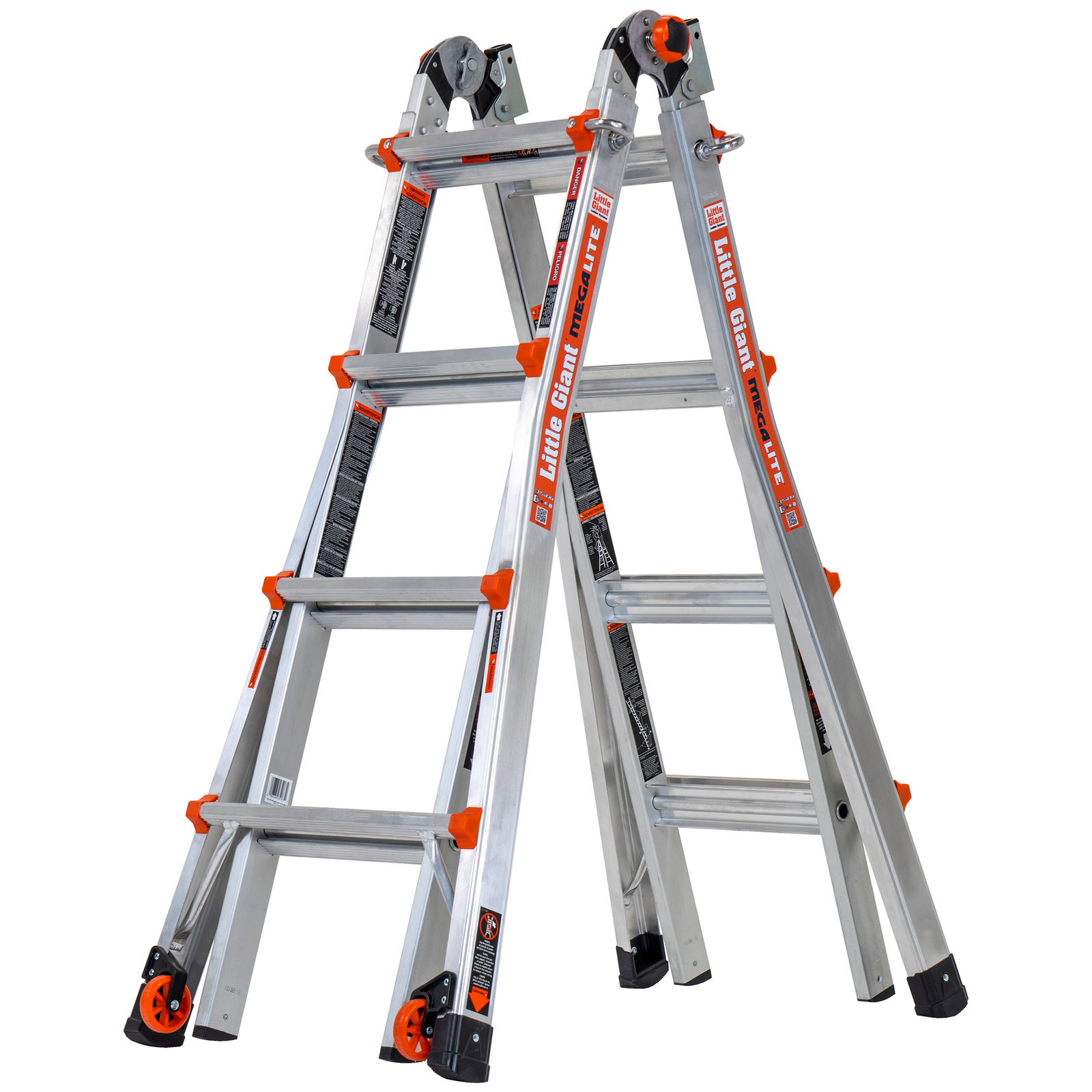 Little Giant MegaLite 17 Ladder with Tip & Glide Wheels