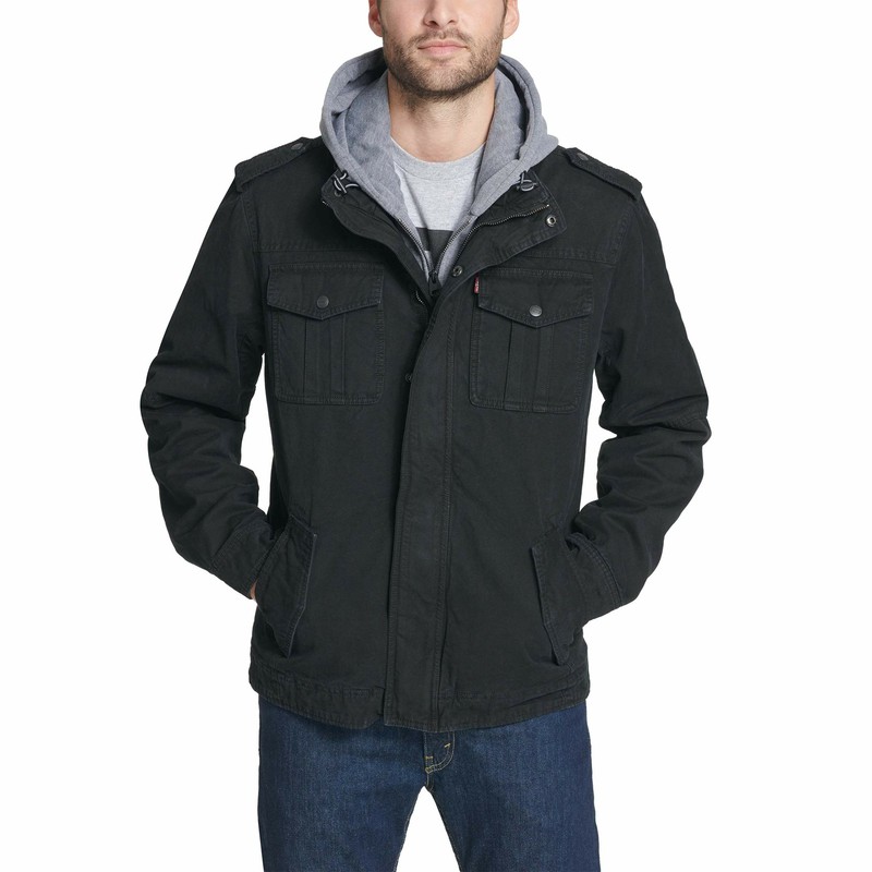 Levi's Mens Jacket Black Size Large L 