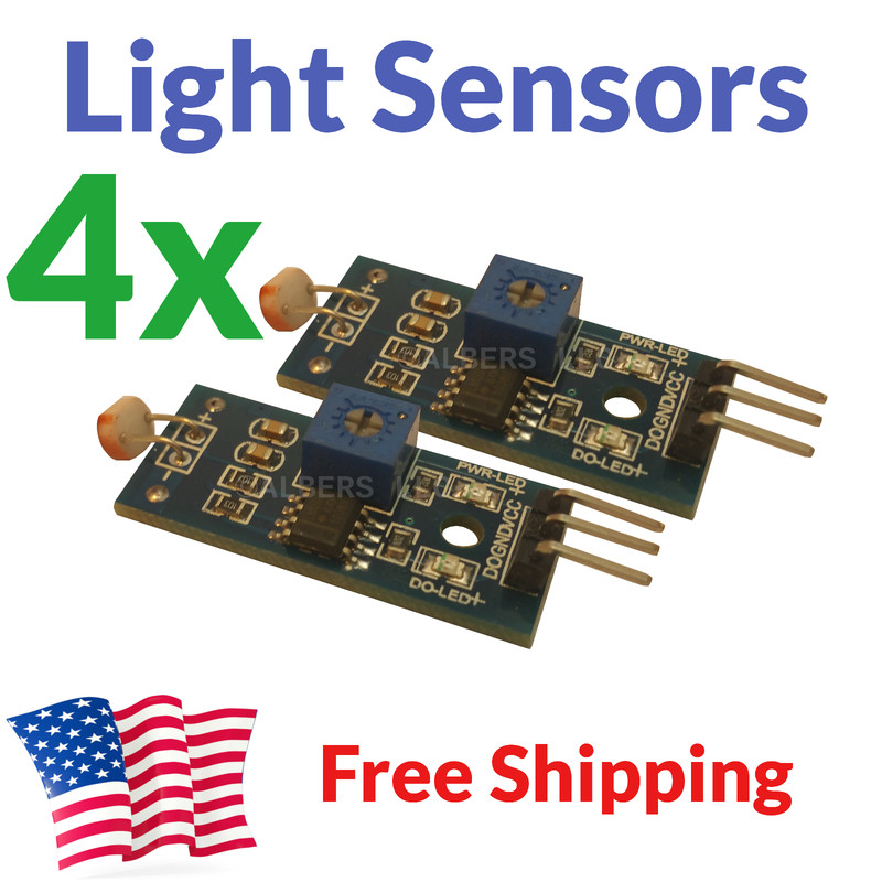 4pcs Photoresistor Light Sensor Module for Arduino etc Free USA