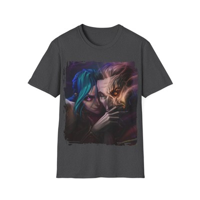 Unisex Gaming shirt Jinx and Silco / Softstyle / Arcane / league of legends