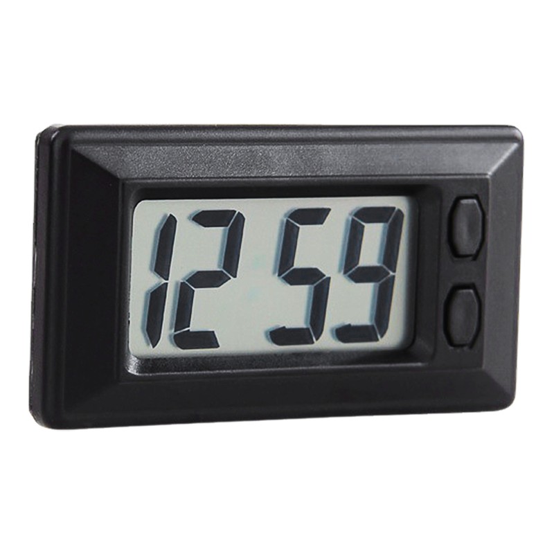 Car Dashboard Digital Clock - Small LED Clock Vehicle Adhesive Mini Time Clock