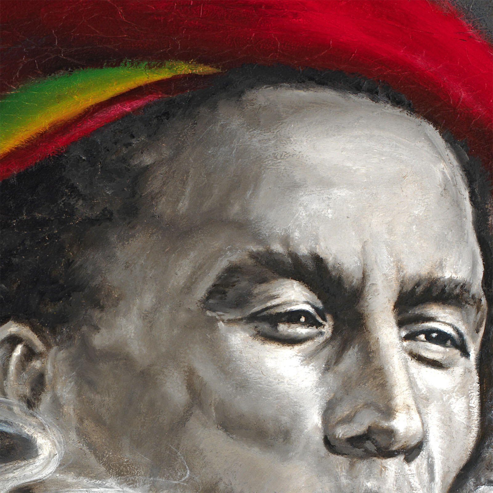 Bob Marley Painting Smoking Marijuana Pop Art Personalized Canvas Print