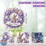 MAXBYE Easter Diamond Art Painting Kits Hanging Cute Bunny Pendant, DIY 5D Special Shaped Eggs Gem Art Craft Diamond Dots for Adults and Home Window Door Decor 8×12Inch