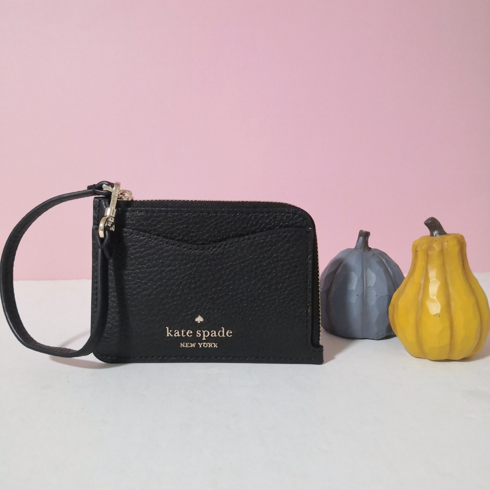 激安★Kate Spade★leila cardholder wlr00398★カード入れ New Kate Spade Leila Small Card Holder Wristlet Black