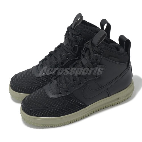 Мужские водоотталкивающие ботинки Nike Lunar Force 1 Duckboot Черные нейтрально-оливковые DZ5320-001