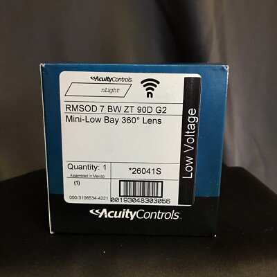 Acuity Controls nLight RMSOD 7 BW ZT 90D G2 Mini-Low Bay 360 Deg Lens
