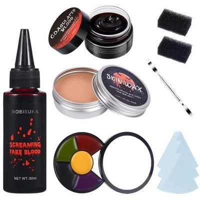 Ajuanbazha Set Sangue Finto Halloween, 60ml Spray, 60ml Sangue (d1j)