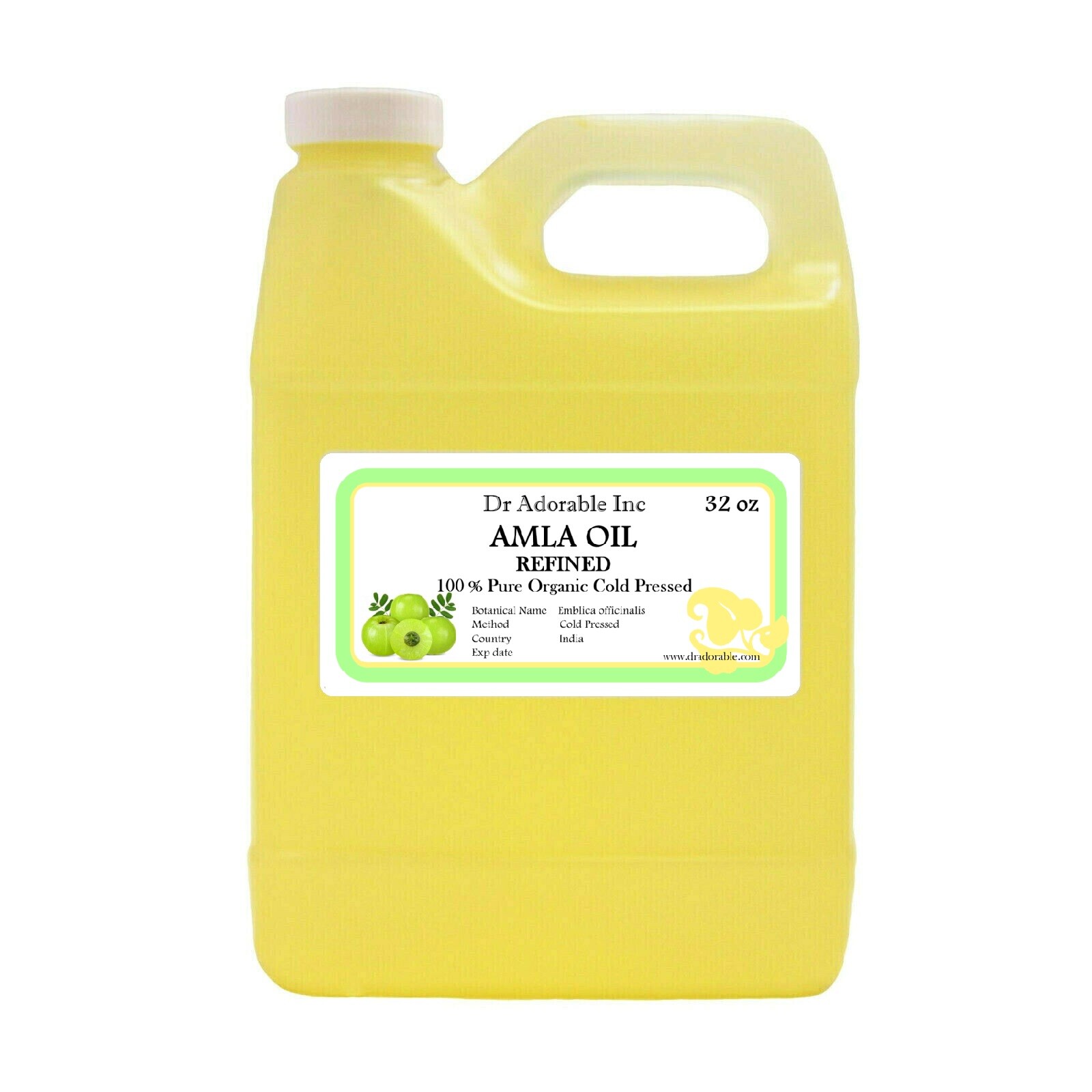 Refined Organic 100% Pure Indian Gooseberry Hair Oil Cold Pressed