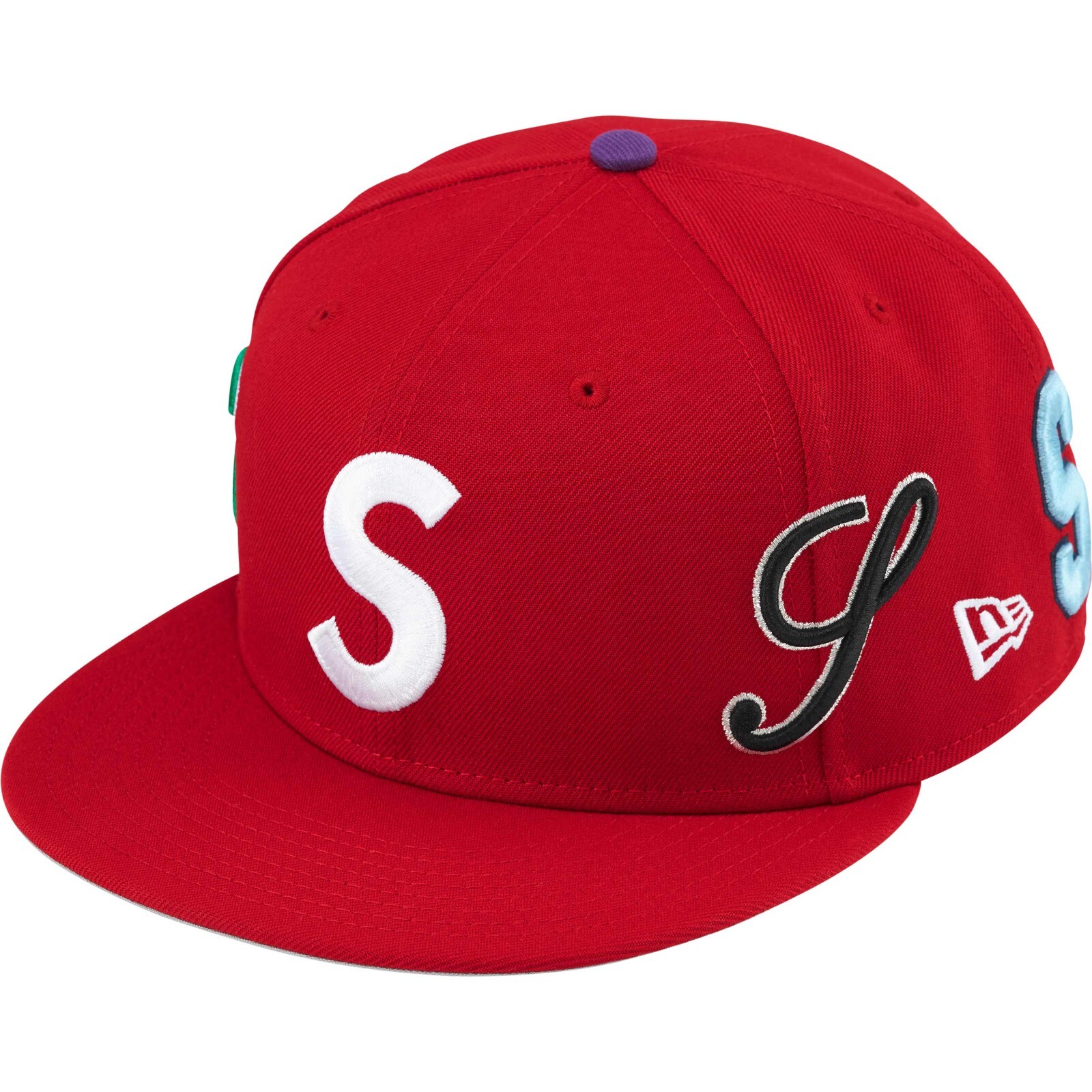 Supreme Multi S Logo New Era 59Fifty Fitted Hat Black - SS25