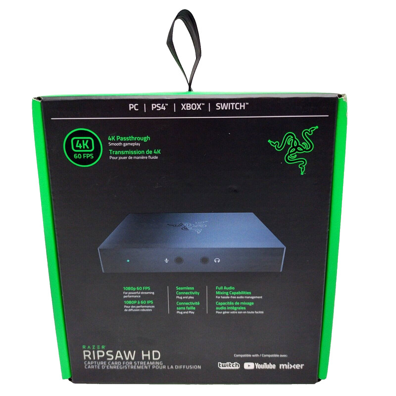 Razer Ripsaw HD Game Streaming Capture Card PC PS4 XBOX