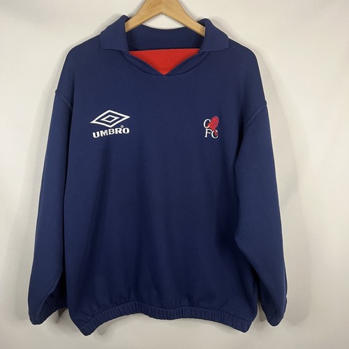 RARE 1990s Vintage Chelsea Shirt Umbro Chelsea FC Sweatshirt RARE 1990s Vintage Chelsea Shirt Umbro Chelsea FC Sweatshirt