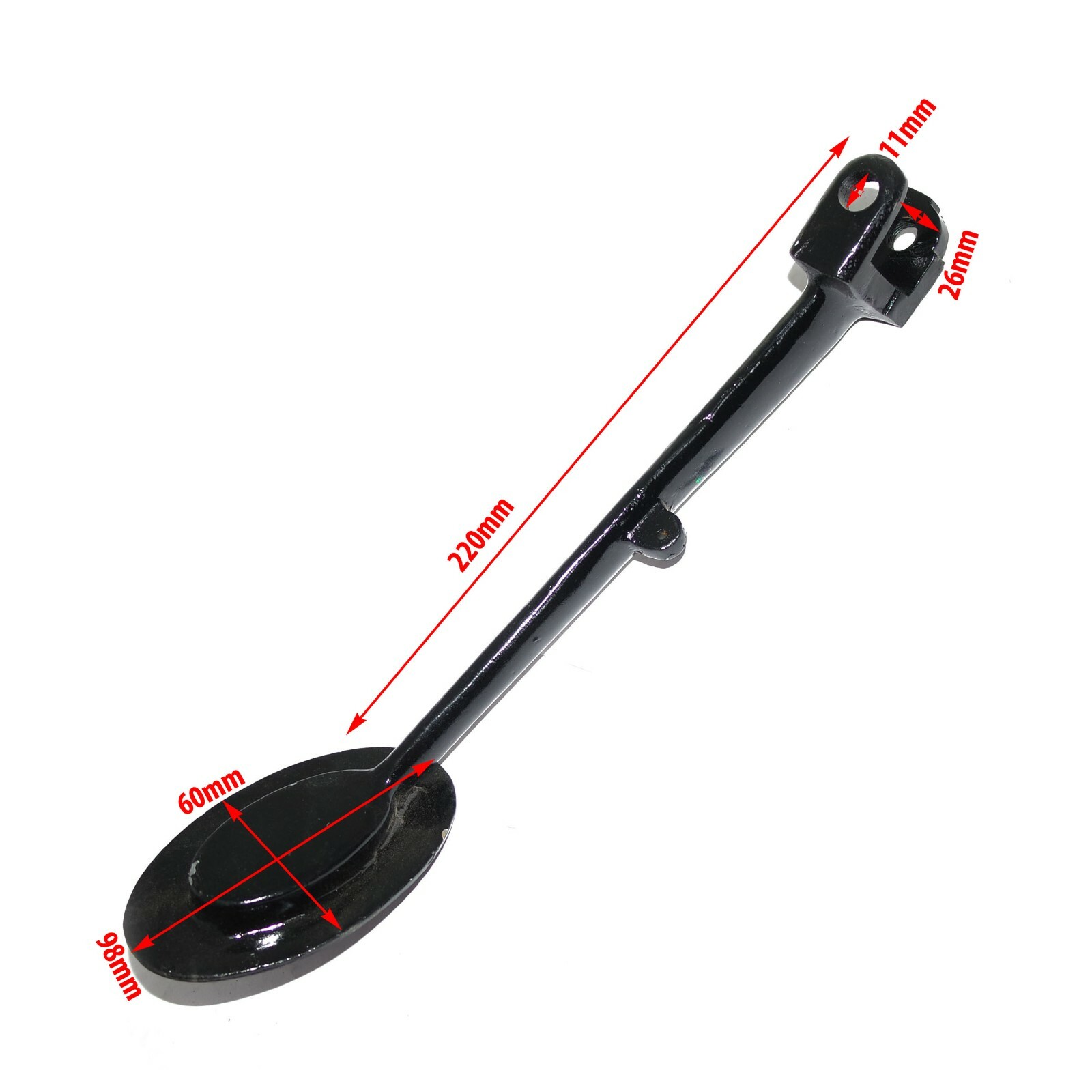 AJS Matchless Side Stand With Wide Base Black Painted  