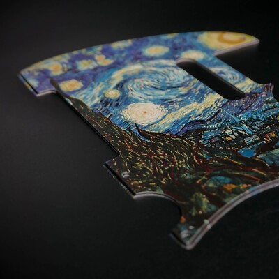 Fender Tele Pickguard   The Starry Night - Van Gogh   Custom Pickguard   Graphic