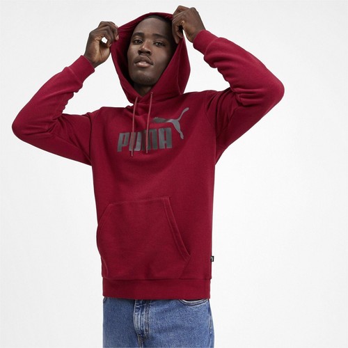 

[580685-57] Мужская толстовка с капюшоном Puma Essential TR с большим логотипом, Красный