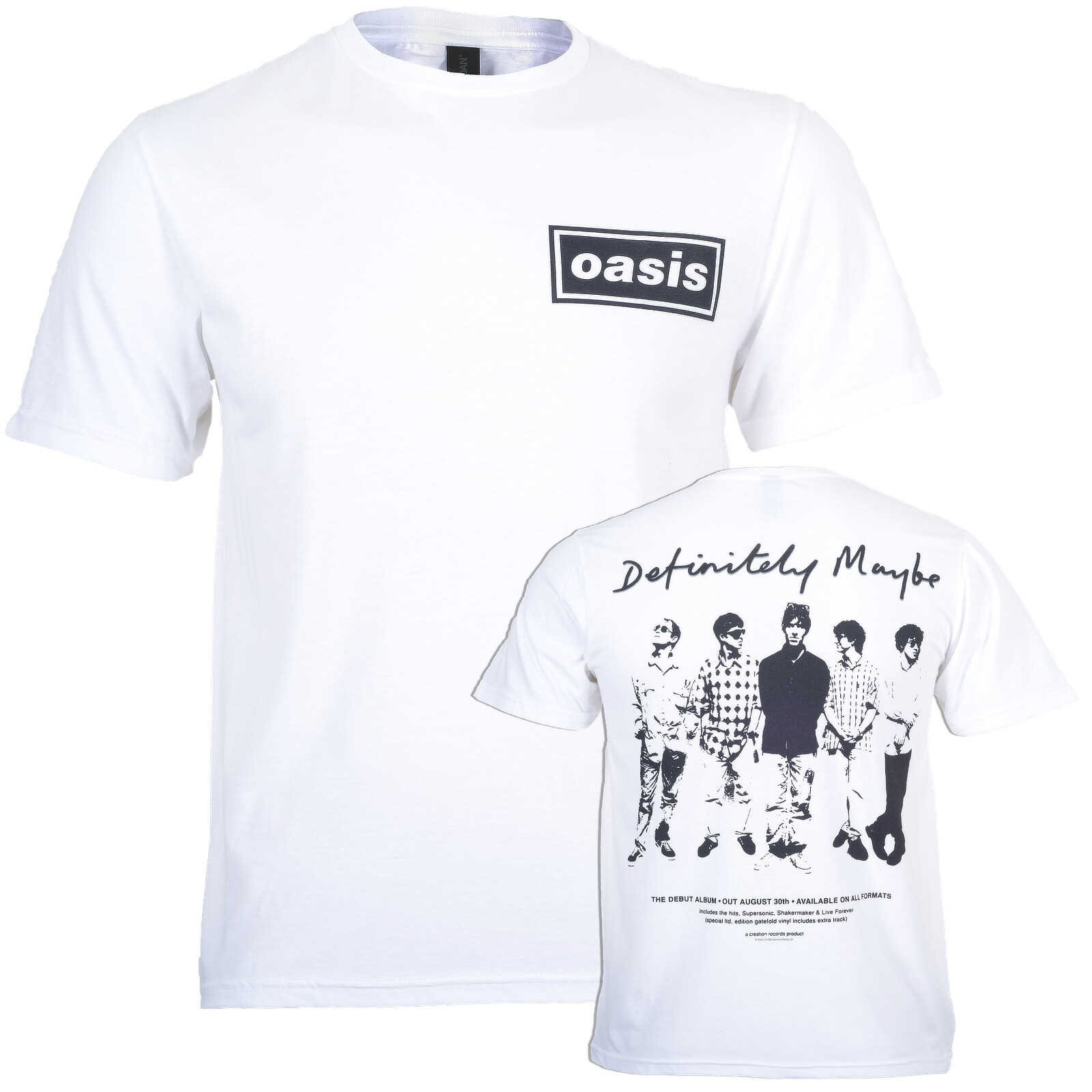 Oasis T Shirt Definitely Maybe Promo Official Reunion Tour