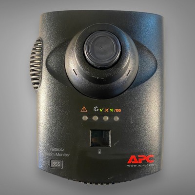 APC NBWL0355A Black NetBotz Room Monitor 355 With PoE Injector Network Camera