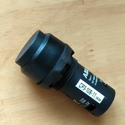 1 PCS ABB  CP3-10B-11 Black  convex  head  button switch Self reset 1 NO 1NC