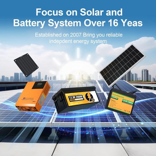 ECO-WORTHY 40A 60A MPPT Solar Charge Controller 12/24/36/48V for solar panel kit