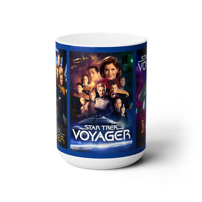 Star Trek Voyager TV Series (1995) 15oz Mug Science Fiction Fantasy Janeway 