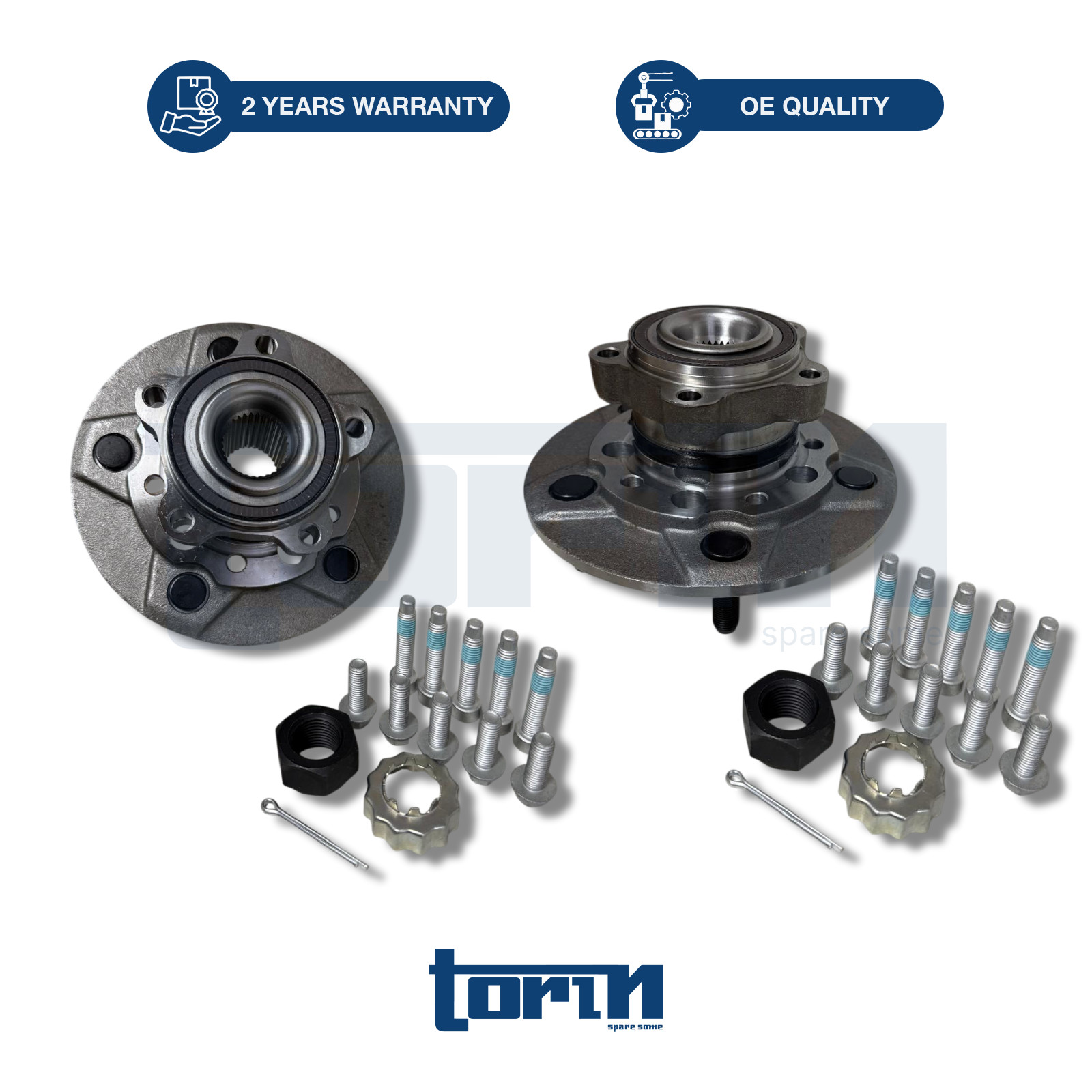 X2 SET FOR FORD TOURNEO TRANSIT CUSTOM 2012-ONWARDS FRONT HUB WHEEL BEARING KIT