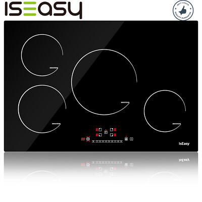 30'' Electric Radiant Cooktop 4 Burner Induction Glass Stove Touch Control 6800W
